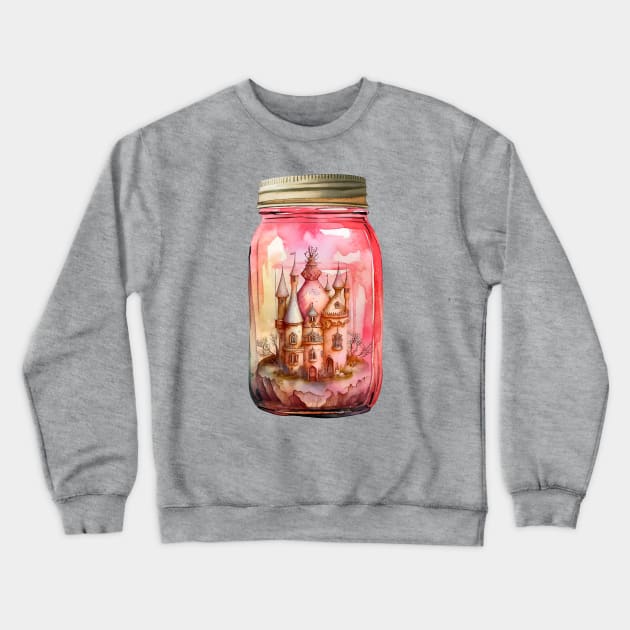 Jar Castle Crewneck Sweatshirt by ginkelmier@gmail.com